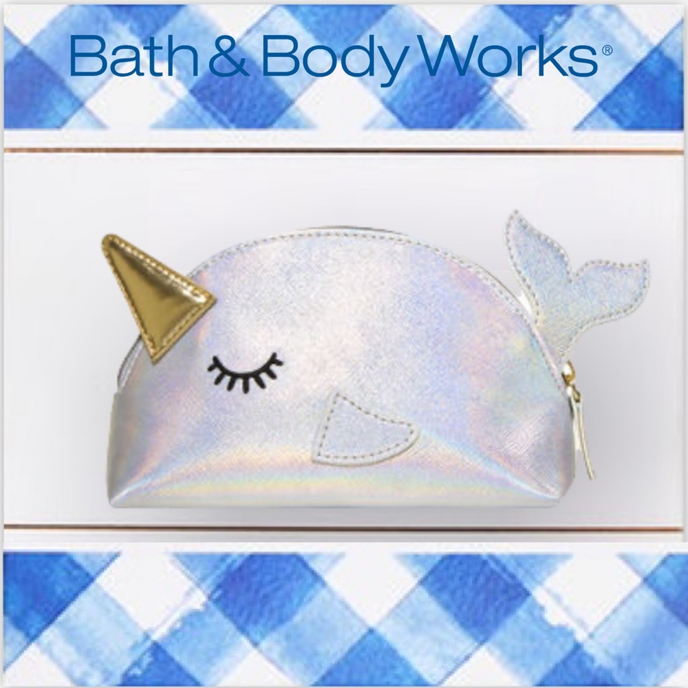 Bath & Body Works Narwhal Cosmetic Bag